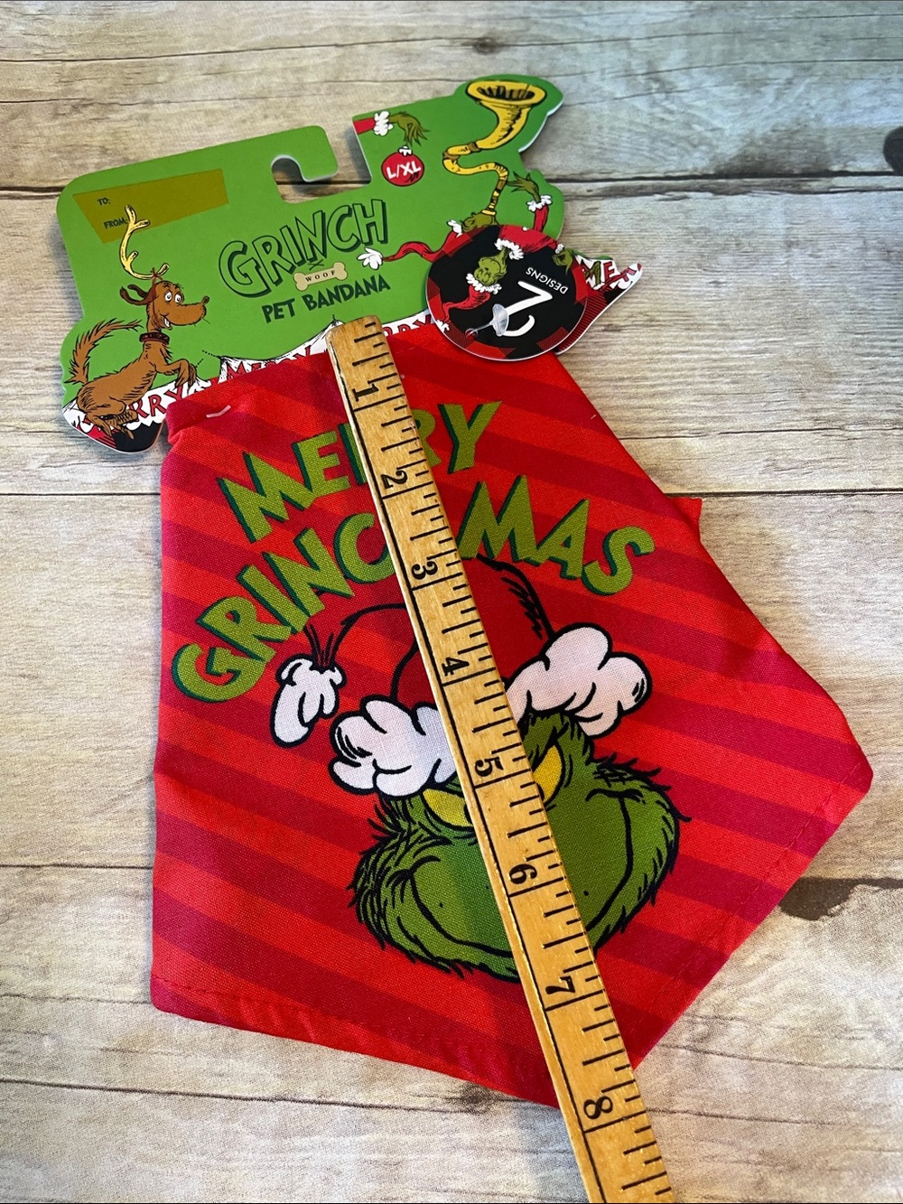 Pet Bandana Merry Grinchmas L / XL NWT - Picture 6 of 6